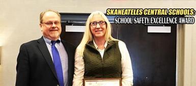 SCS Officials Accept 'School Safety Excellence Award' in Syracuse