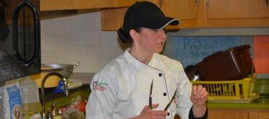 Pastry Chef Talks Shop with Eighth Graders