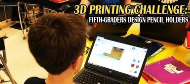 Fifth-Graders Digitally Design Pencil Holders