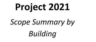 Project 2021 Scope Summary and Q&A