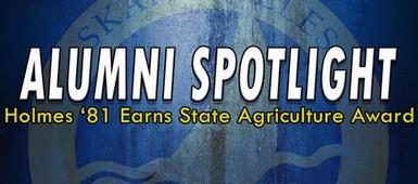 Alumni Spotlight: Holmes Earns Agriculture Award