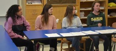 SHS Students Talk Careers with Eighth Graders