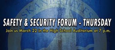 Safety & Security Forum on Thursday at 7 p.m.