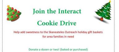 Interact Club Cookie Drive Set for December 13