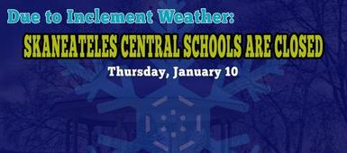 Skaneateles Central Schools CLOSED (January 10)