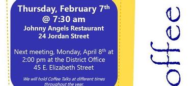 Coffee Talk at Johnny Angel's on Thursday, February 7