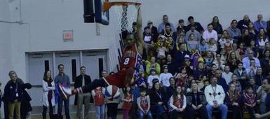 Harlem Wizards Perform Before a Packed House at SHS