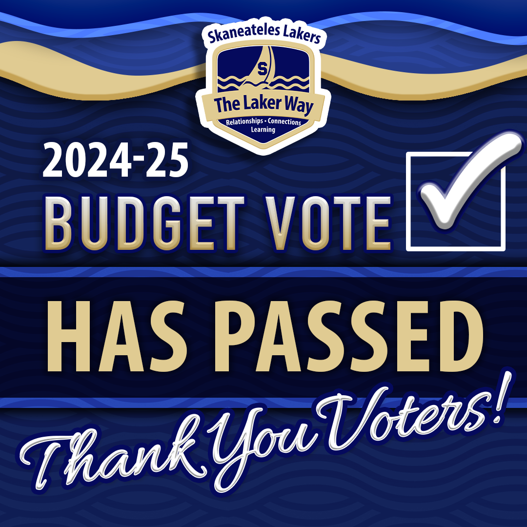 Budget Passed Thank You Voters!