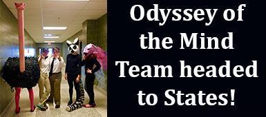 Odyssey of the Mind Team Heads for State Competition!